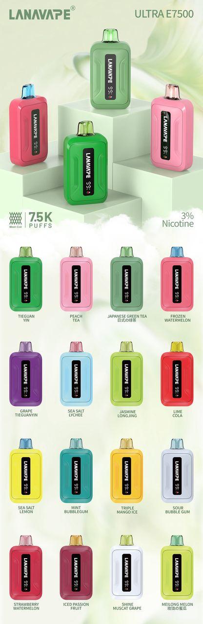 Lana Ultra E 7500 Vape Singapore Rechargeable Disposable | SG Vape VAPESGSG Lana Ultra E 7500 Vape Singapore Rechargeable Disposable | SG Vape VAPESGSG