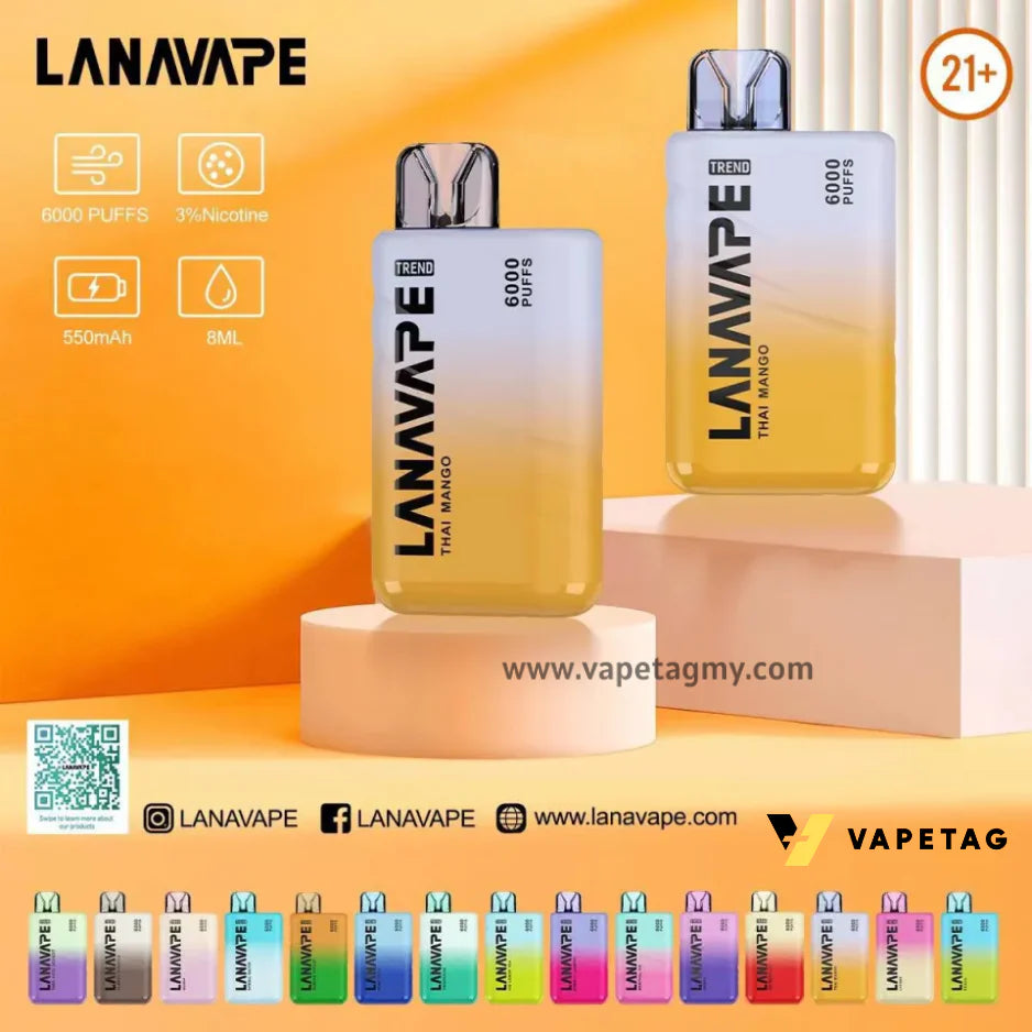 Lana Trend 6000 – Rechargeable Device | 6,000 Puffs Singapore